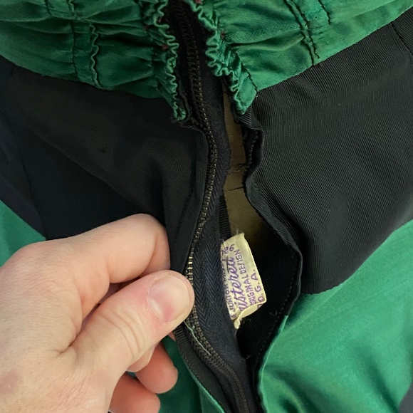 Vintage green&black - evening junior miss registered original design F.O.G.A. - Picture 2 of 16